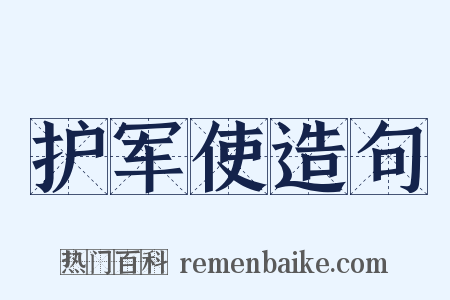 护军使造句是什么意思的图片